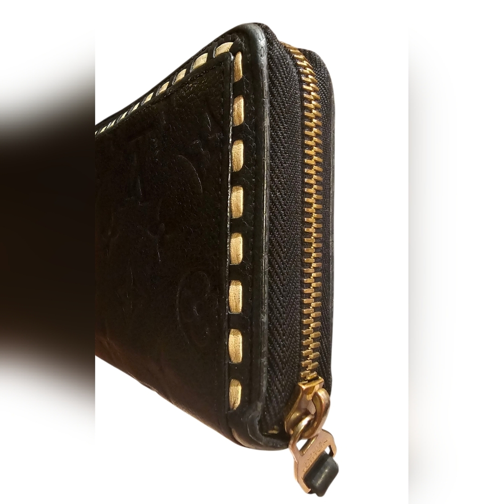 Louis Vuitton Monogram Empreinte Wallet Women Men Stitch Zippy Long - Picture 4 of 12